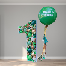 Load image into Gallery viewer, Single Digit Balloon Mosaic - Military Greens