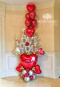 "I Love You" Balloon Bouquet