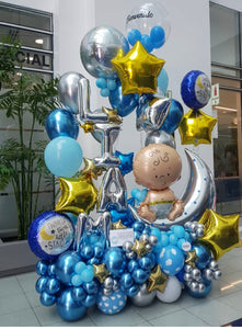 "Over the Moon" Baby Balloon Bouquet