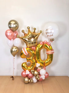 "Extra Royal Birthday" Balloon Bouquet