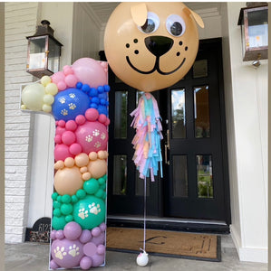 Themed Number/Letter Balloon Mosaic