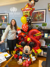 Load image into Gallery viewer, Mickey Mouse Birthday Balloon Bouquet