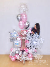 Load image into Gallery viewer, &quot;Winter Onederland&quot; Balloon Bouquet