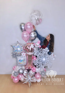 "Winter Onederland" Balloon Bouquet