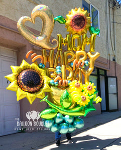 "Sunny Birthday" Bouquet - with name