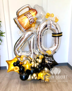 "Beers & Cheers" Birthday Balloon Bouquet