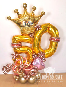"Royal Birthday" Balloon Bouquet