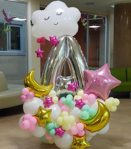 "Welcome Baby" Balloon Bouquet