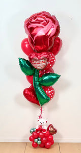 "Red Rose" Balloon Bouquet